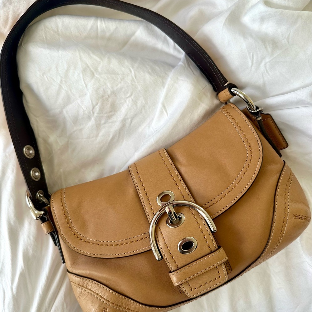 SOLD _ Coach SoHo tan leather bag